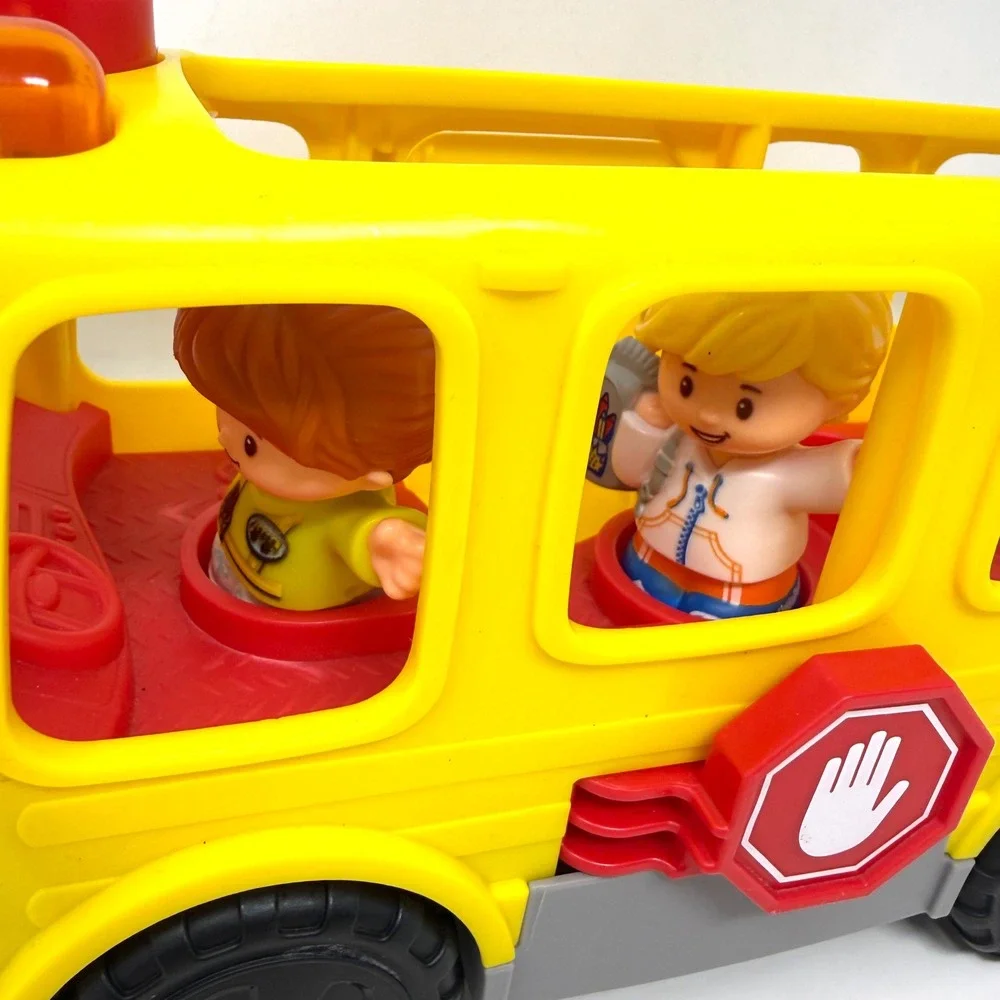 Fisher-Price Little People Sit with Me School Bus Yellow GJB52 with 2 Figures